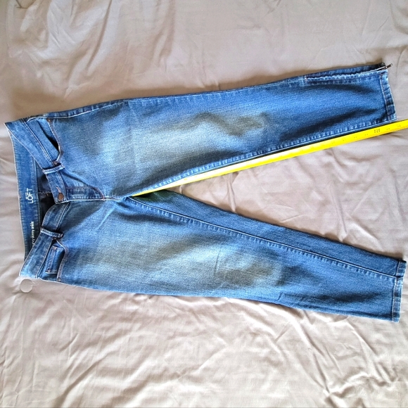 Loft Curvy Skinny Ankle -Sz 8, Blue, GUC - Picture 7 of 11